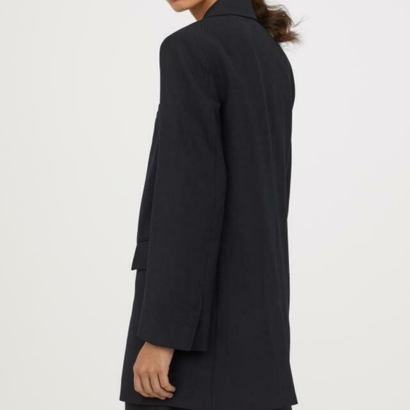 H&M Trend Oversized Blazer Jacket in Black Size EUR 32 / US 2 - Picture 6 of 6